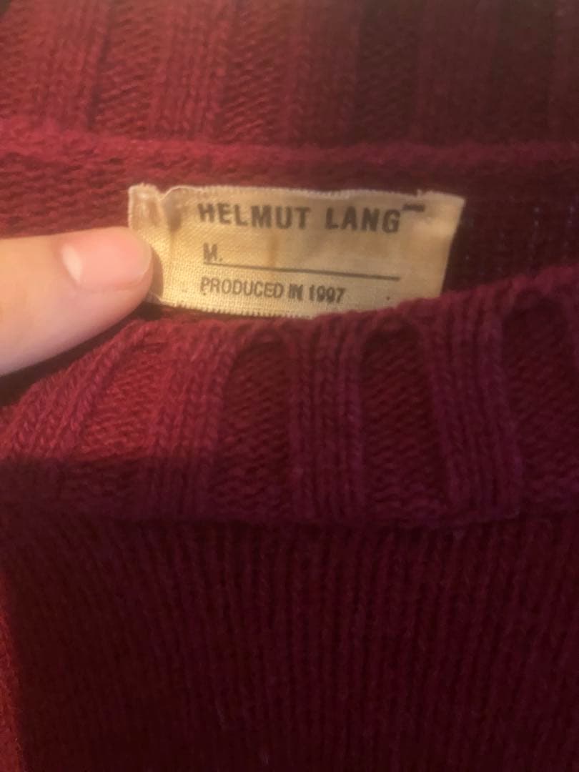 g*g様 HELMUT LANG バーガンディニットセーター M