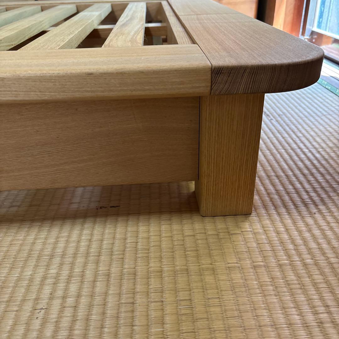 キツツキマーク　飛騨産業　木製すのこベッドフレーム