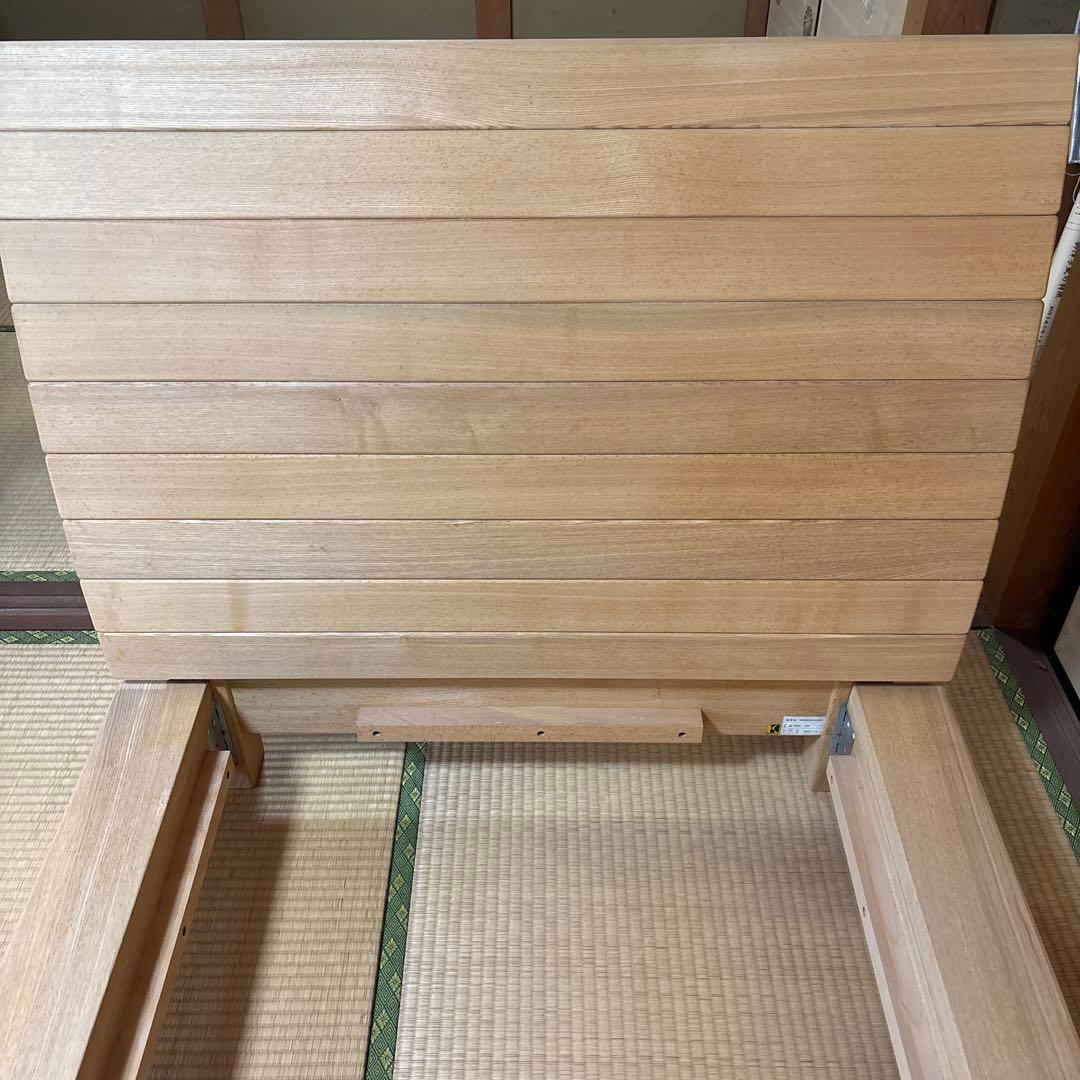 キツツキマーク　飛騨産業　木製すのこベッドフレーム