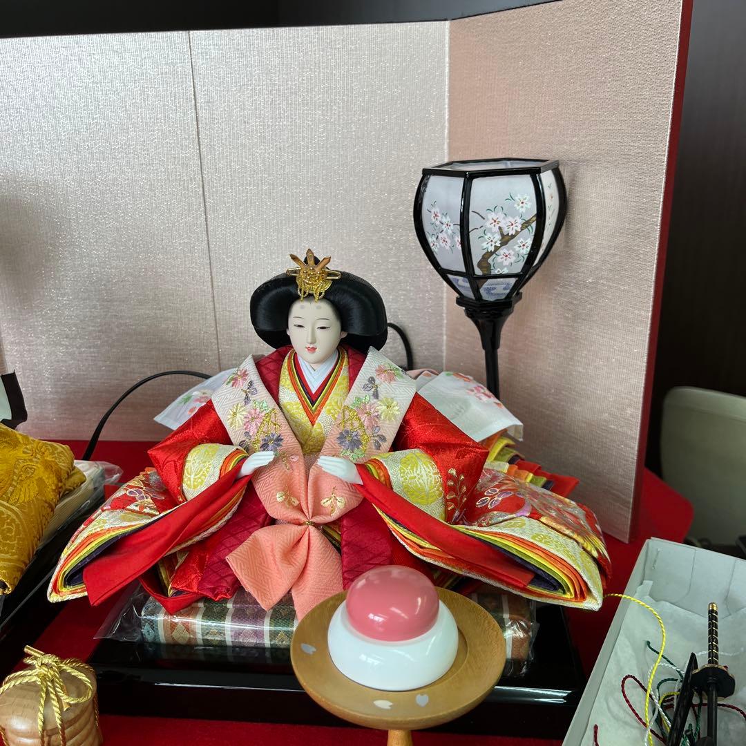 雛人形 男雛と女雛の親王飾り　わかさや人形店閉店処分9割引き