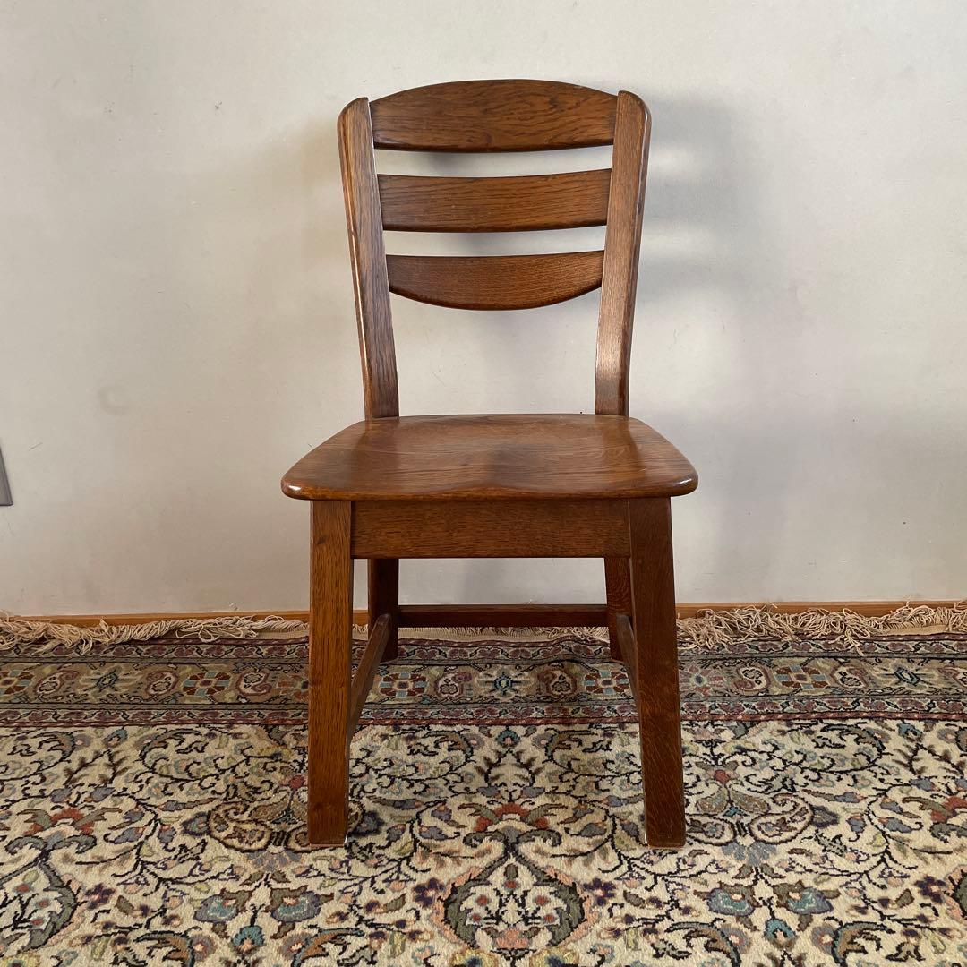 ④ オランダ製　ダイニングチェア　オーク材　無垢材