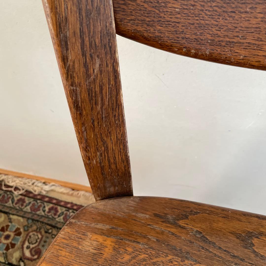 ④ オランダ製　ダイニングチェア　オーク材　無垢材