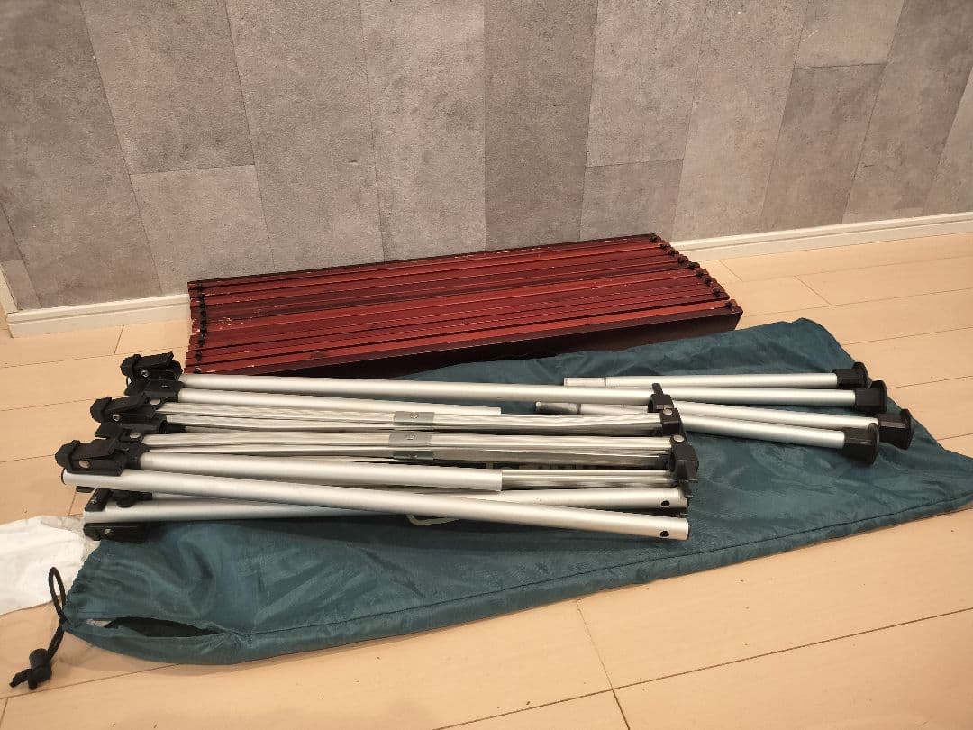 【廃盤】Coleman ウッドロール 2ステージ テーブル 折りたたみコンパクト