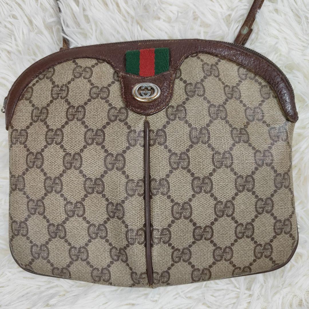 本日限定価格　グッチ　ショルダーバッグ　GGスプリーム　シェリーライン　PVC