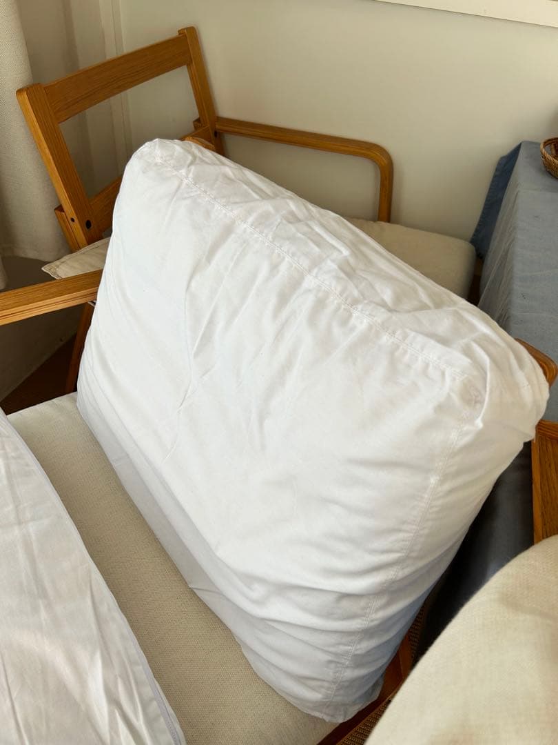 無印良品 リビングでもダイニングでも使えるソファチェア2シーター　※アーム右