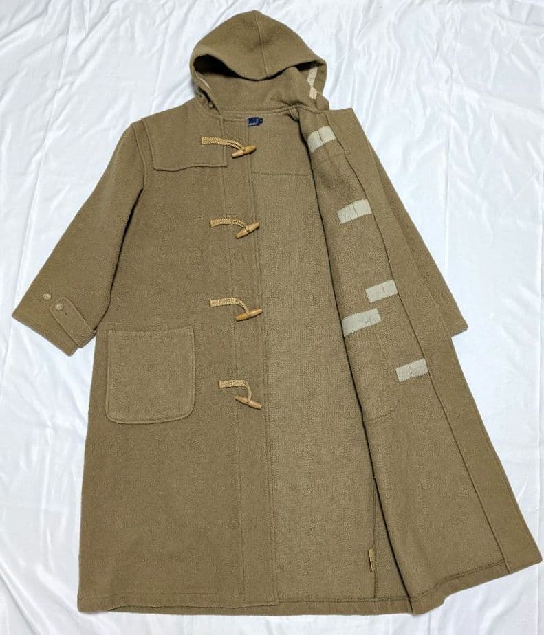 80s ラルフローレン ダッフルコート フード付き ロング ベージュ 入手困難