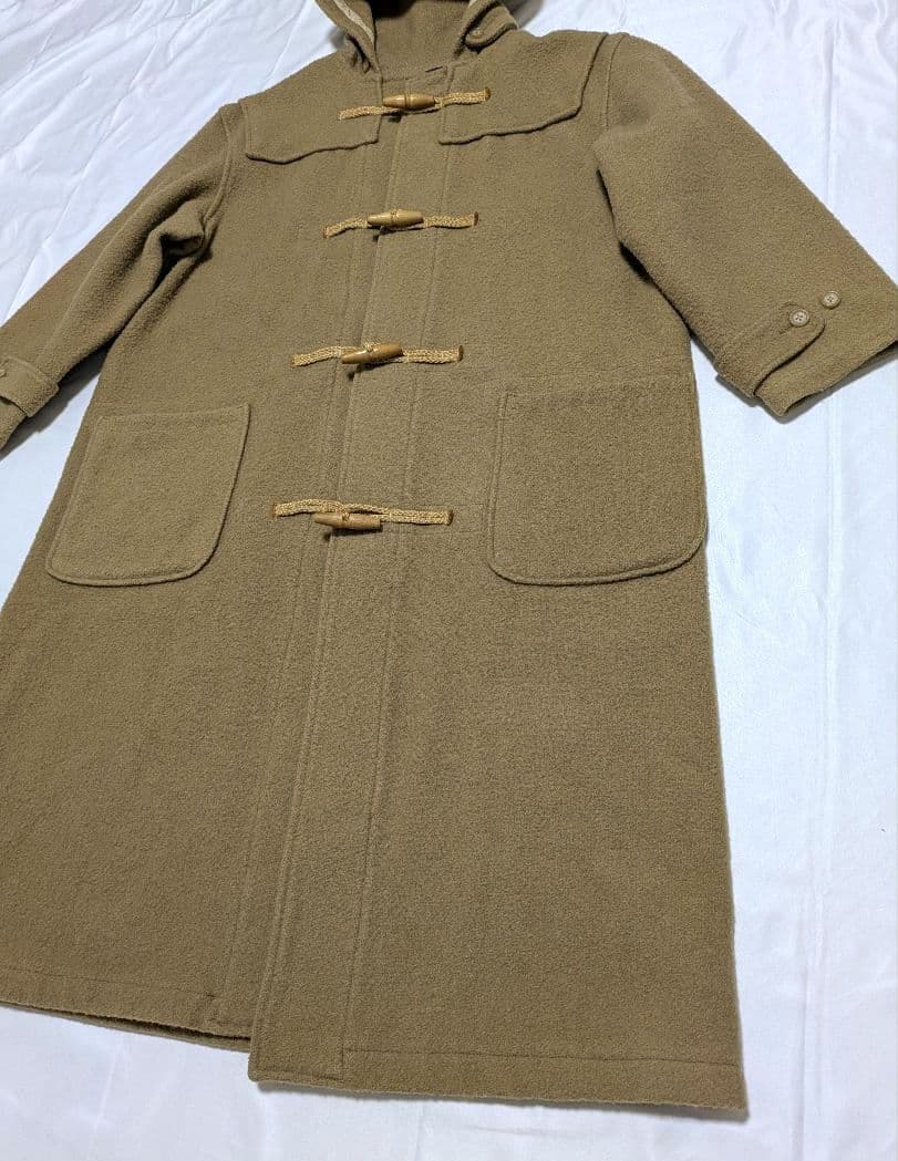 80s ラルフローレン ダッフルコート フード付き ロング ベージュ 入手困難