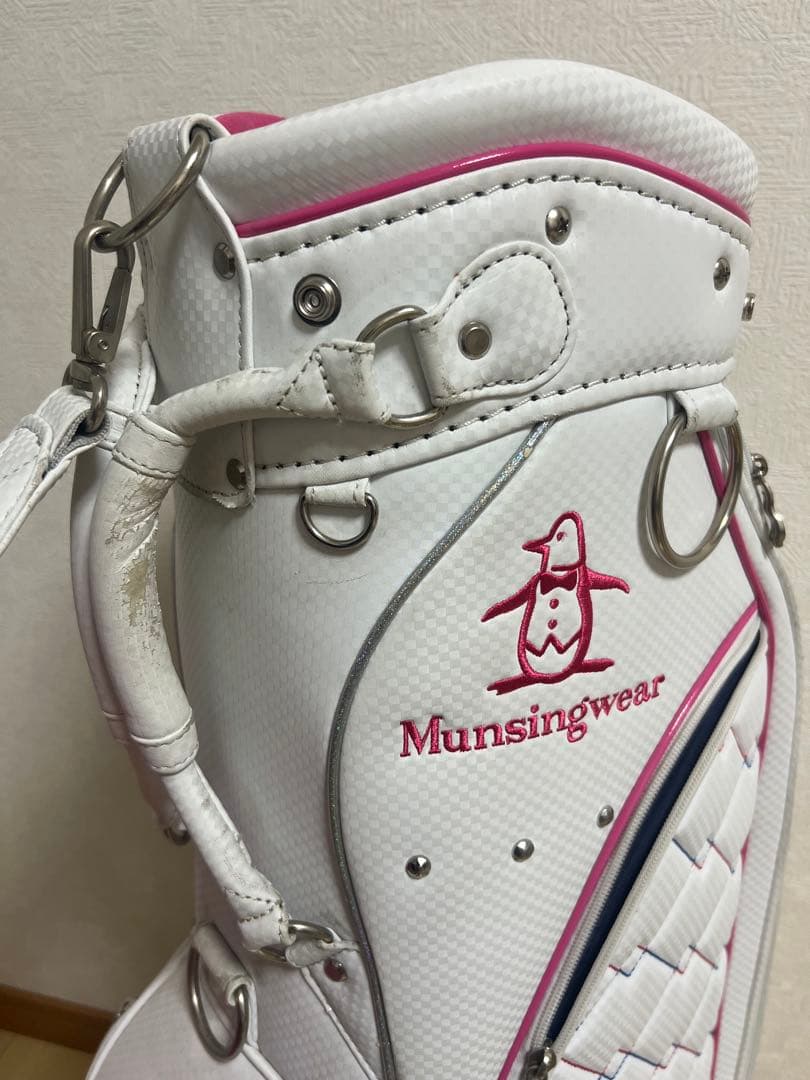 Munsingwear キャディバッグセット ホワイト・ピンク