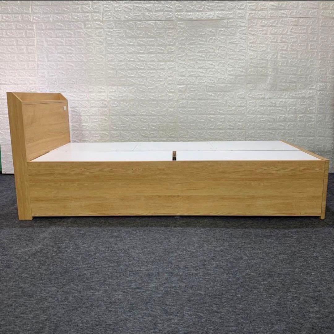 ニトリ ベッドフレーム ジオチェスト 収納 コンセント シングル 格安d3582