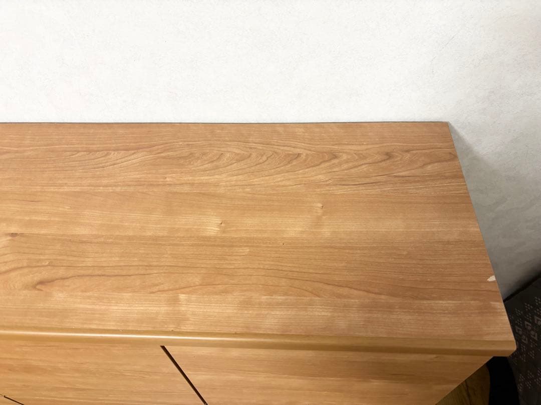 収納棚　キャビネット　木製　ナチュラル木目