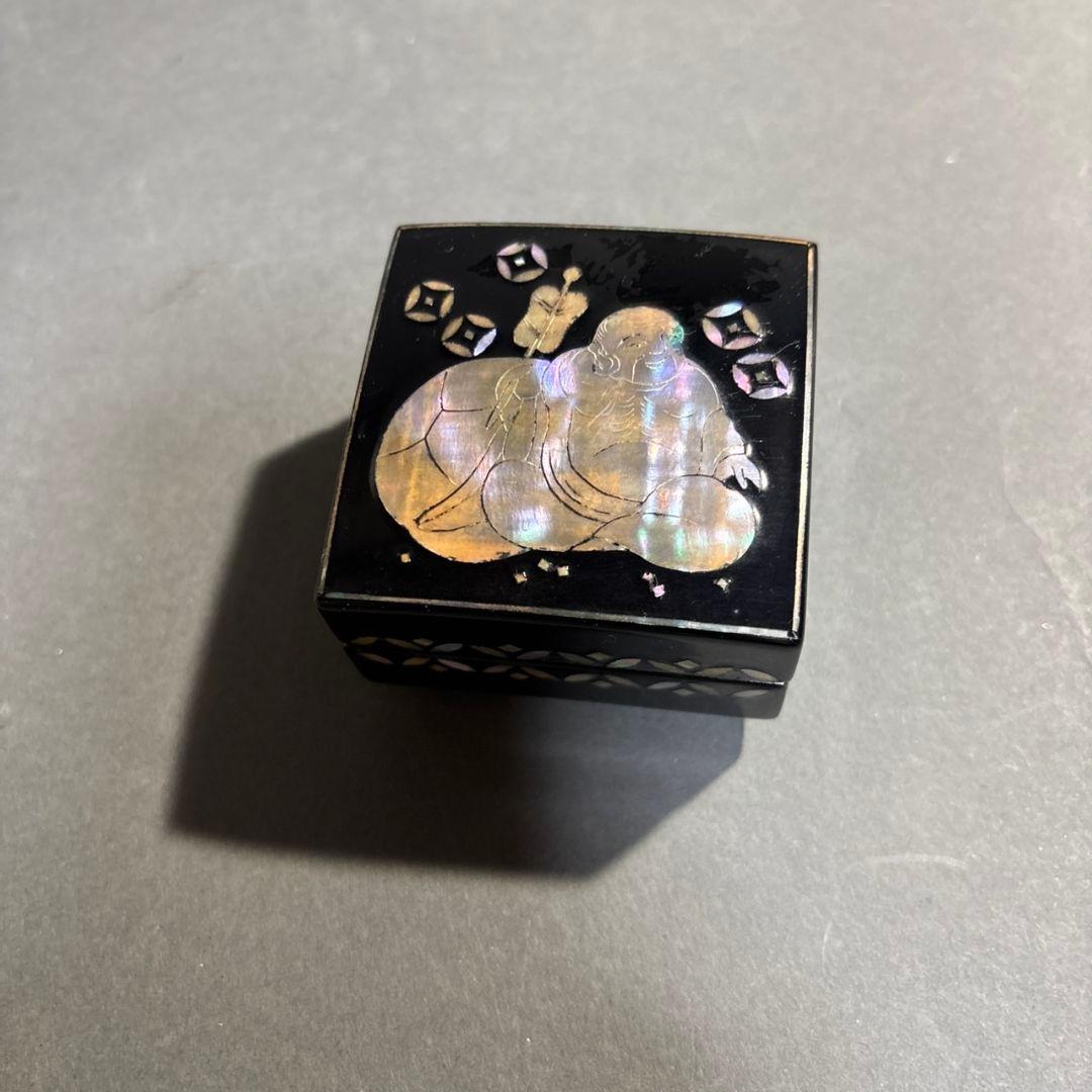 螺鈿　香合　貢山