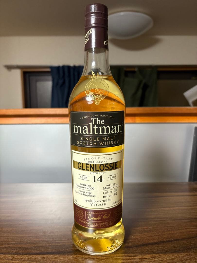 モルトマン　グレンロッシー　14年　ボトラーズウイスキー