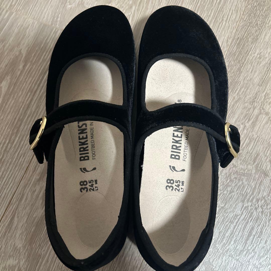 BIRKENSTOCK santa clarita ブラック38(24.5cm)