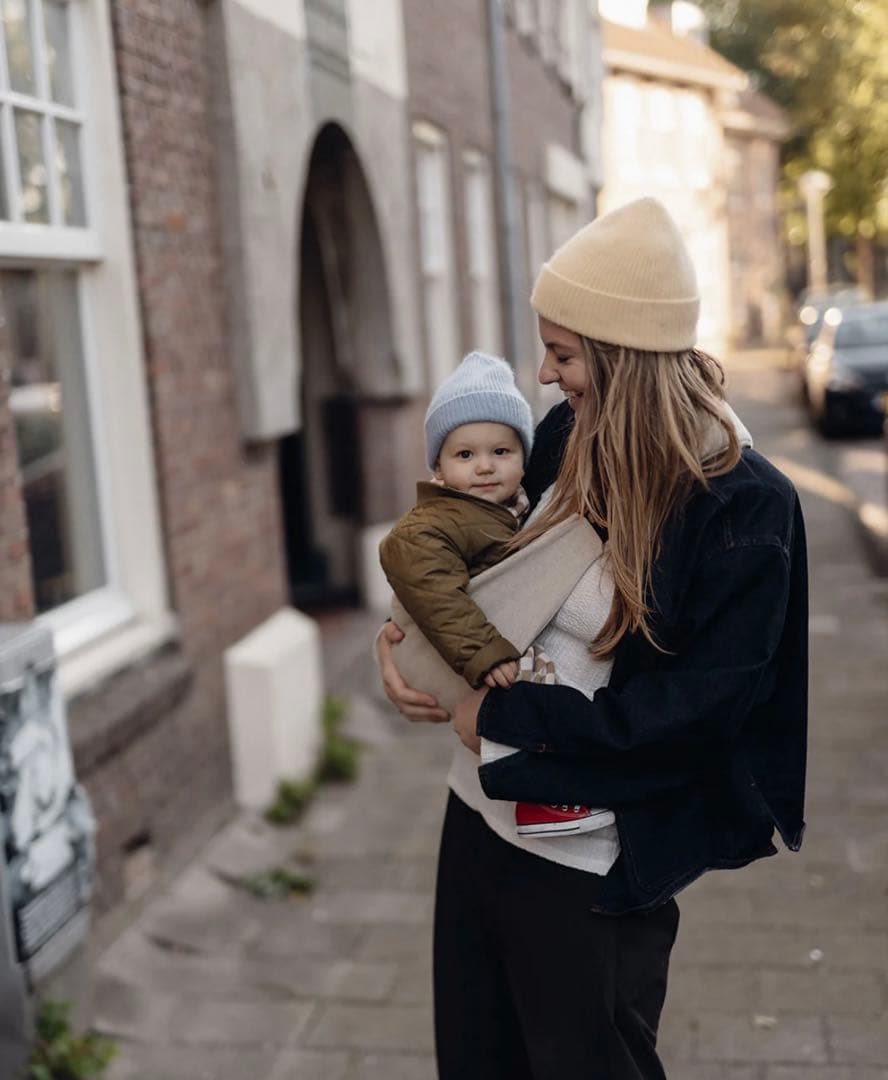 ポーチ付きWIRDRIDE抱っこ用スリング Sand Linen サンドリネン