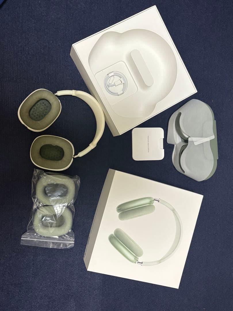 Airpods pro maxワイヤレスヘッドホン グリーン