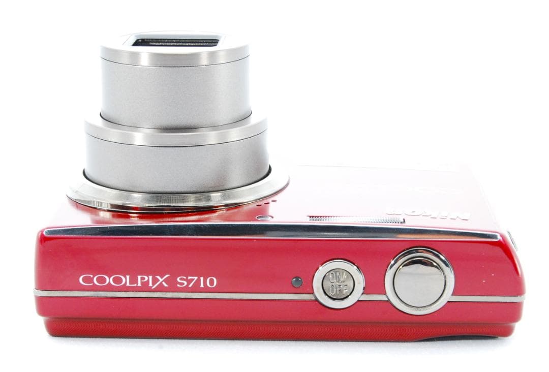 【極上美品】Nikon Coolpix S710元箱付レッド動作確認済41107
