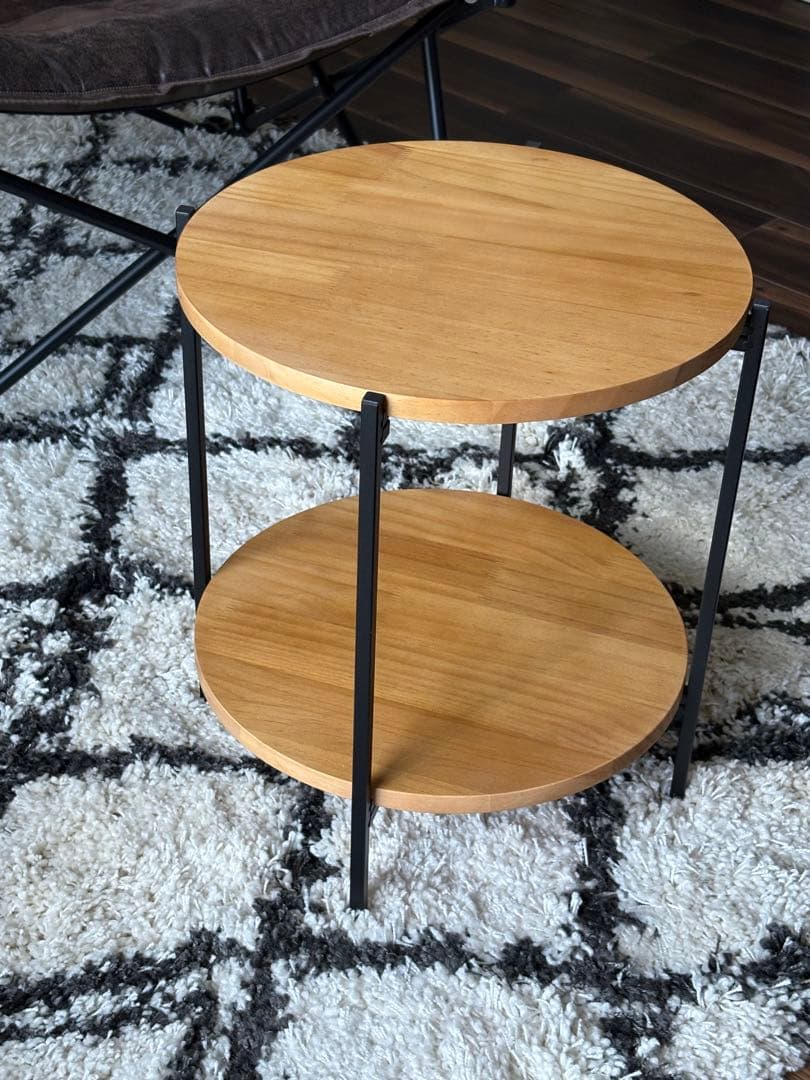 ゆ*お様 ニトリ バタフライチェア(ワイド)、スツール&折りたたみサイドテーブル