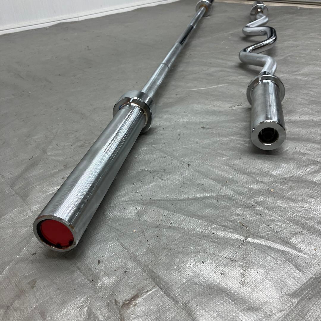 ★北海道送無★オリンピックバーベルセット★180cm 50mm 120cm EZ