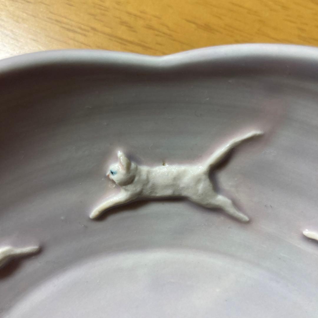 佐々木忍　猫　皿