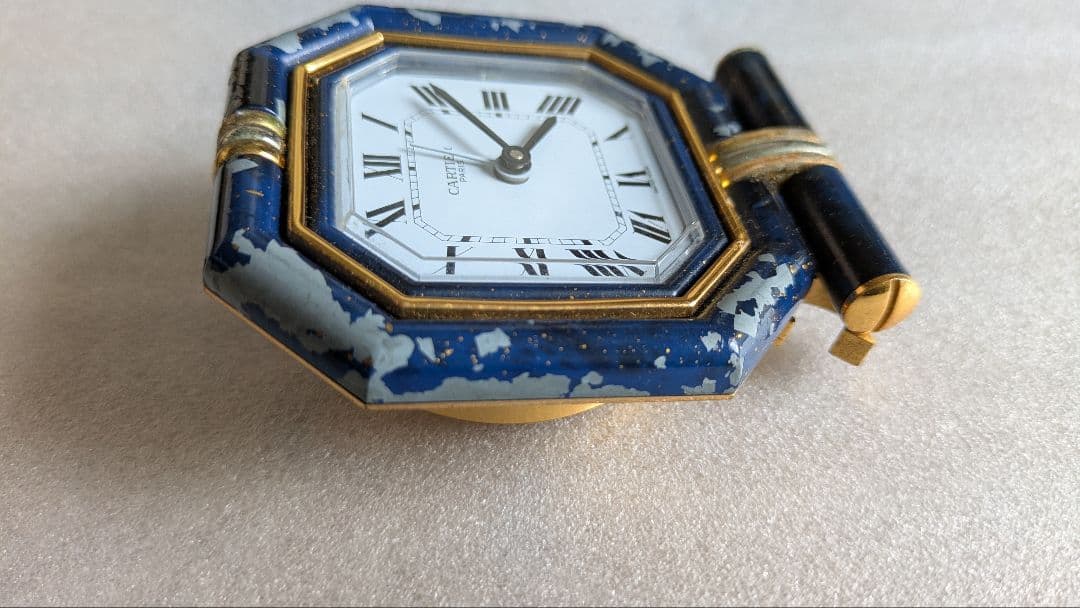 カルティエ　90s　トラベルアラームクロック　　アンティーク　ヴィンテージ