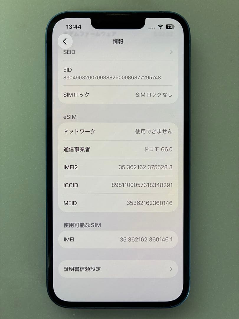 Apple iPhone 13 ブルー