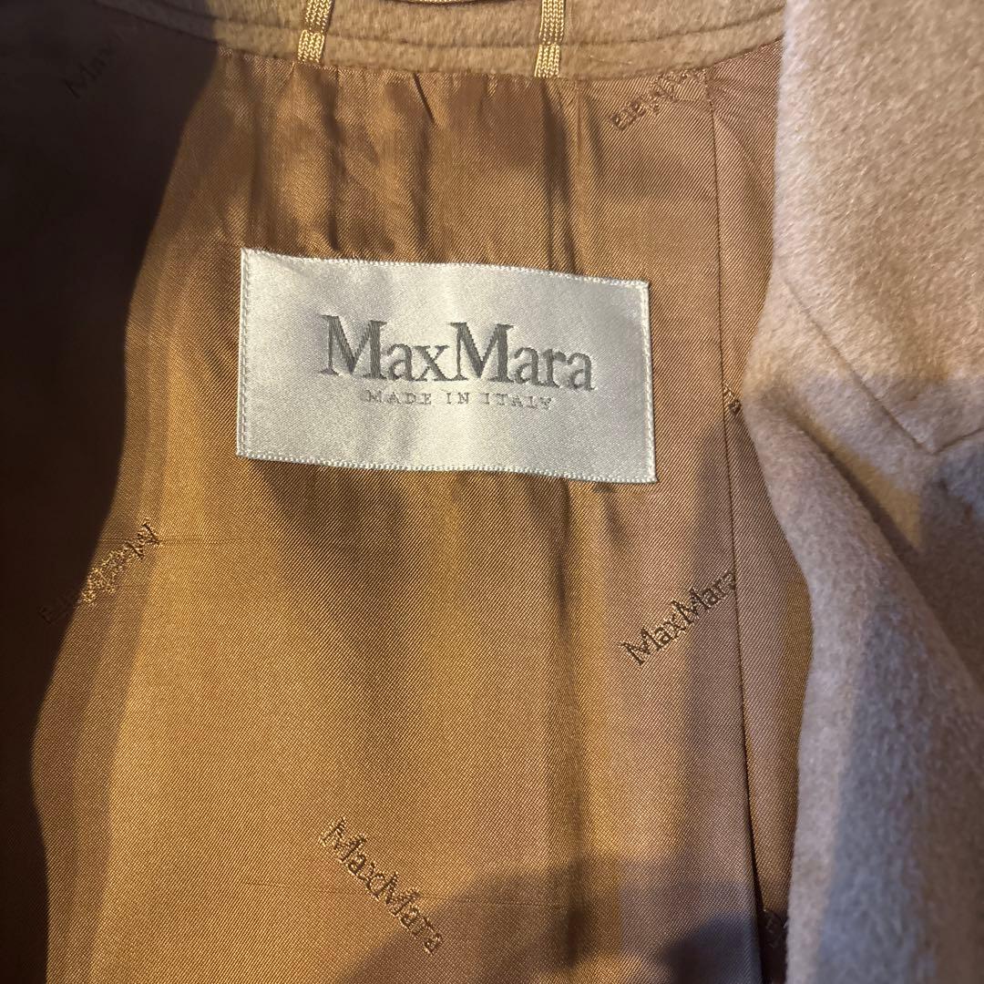 MAXMARA 白タグ　ベルテッドコート