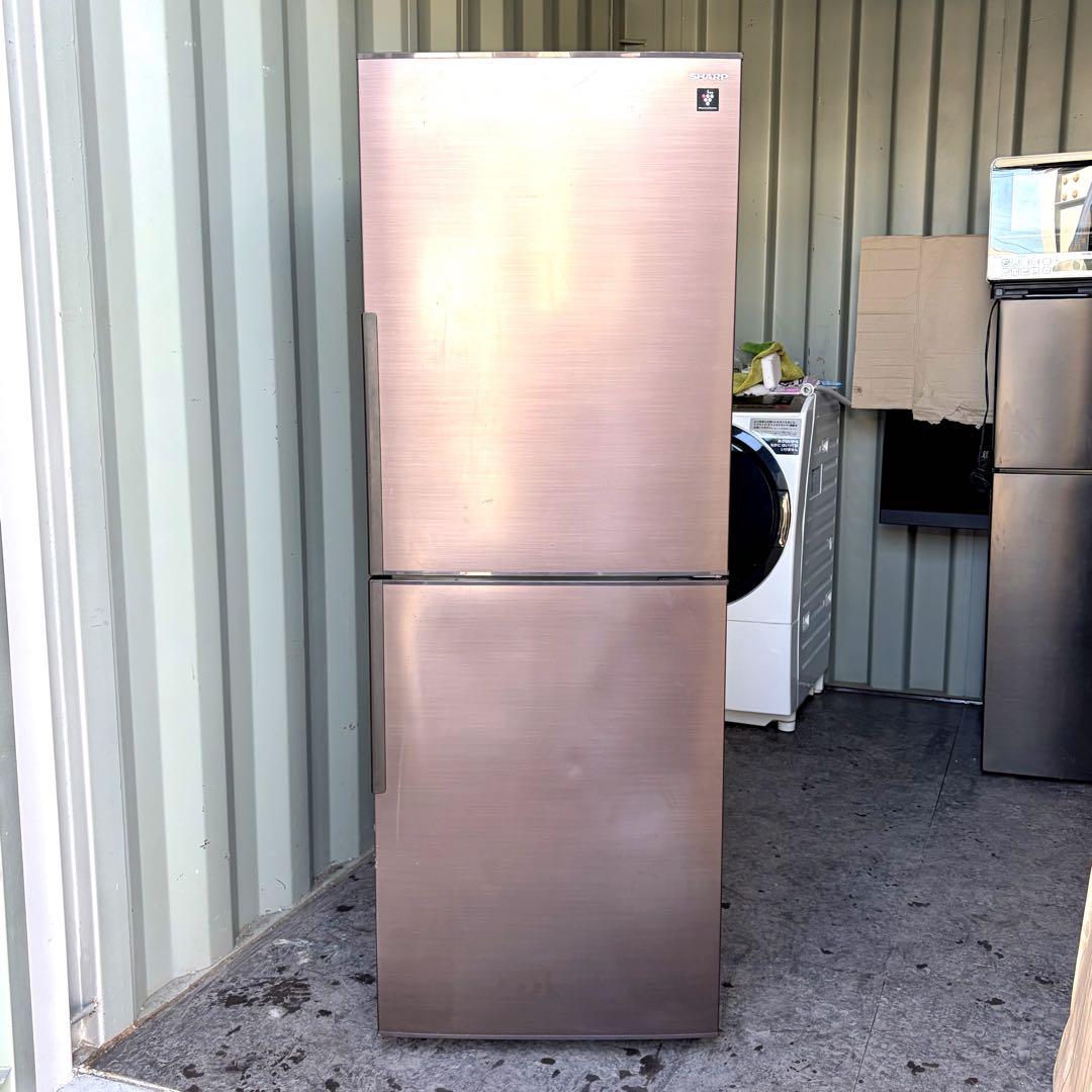 運搬取付無料！ブラウン純正SHARP大容量冷凍室2ドア冷蔵庫！完動超美品！
