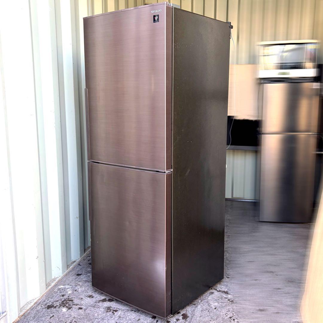 運搬取付無料！ブラウン純正SHARP大容量冷凍室2ドア冷蔵庫！完動超美品！