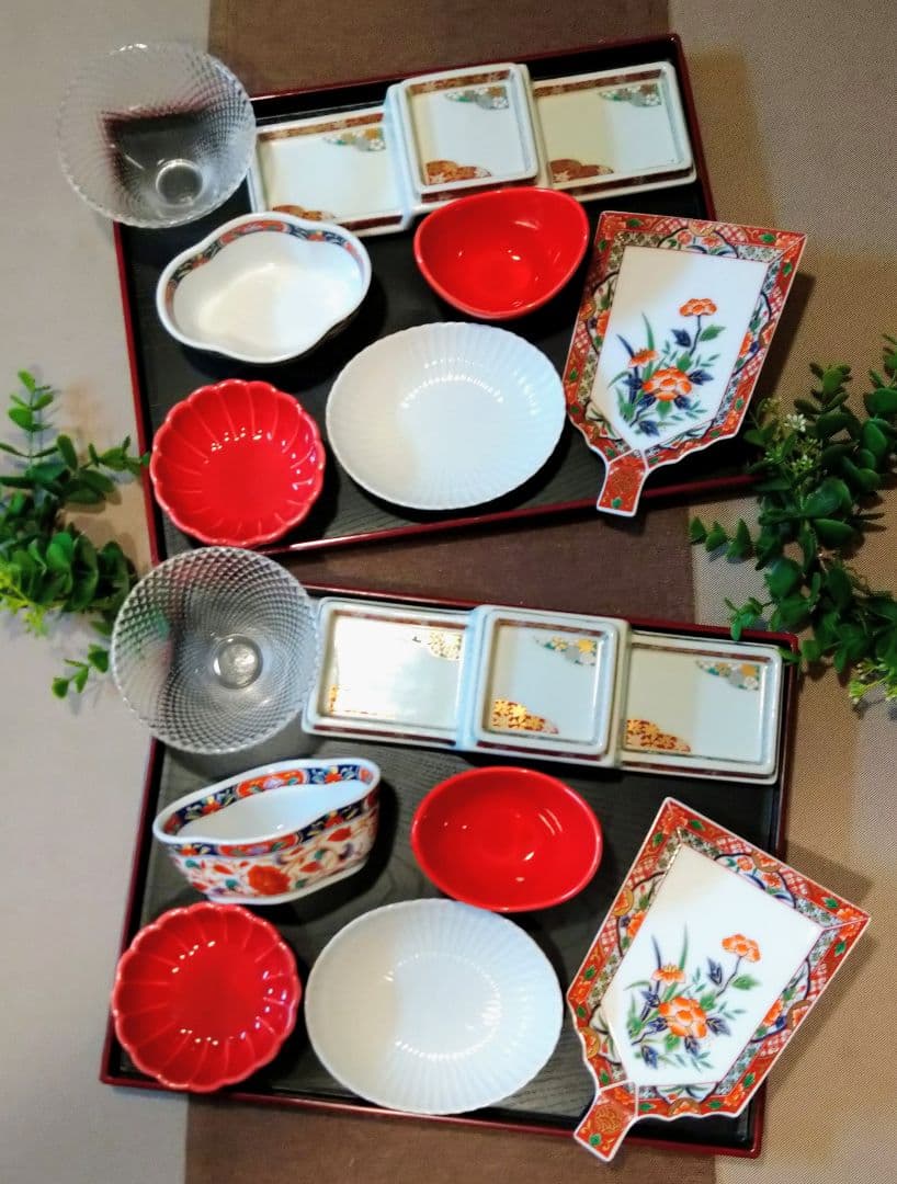 未使用 晩酌セットf34(庫山 龍峰 ?窯) 2名分