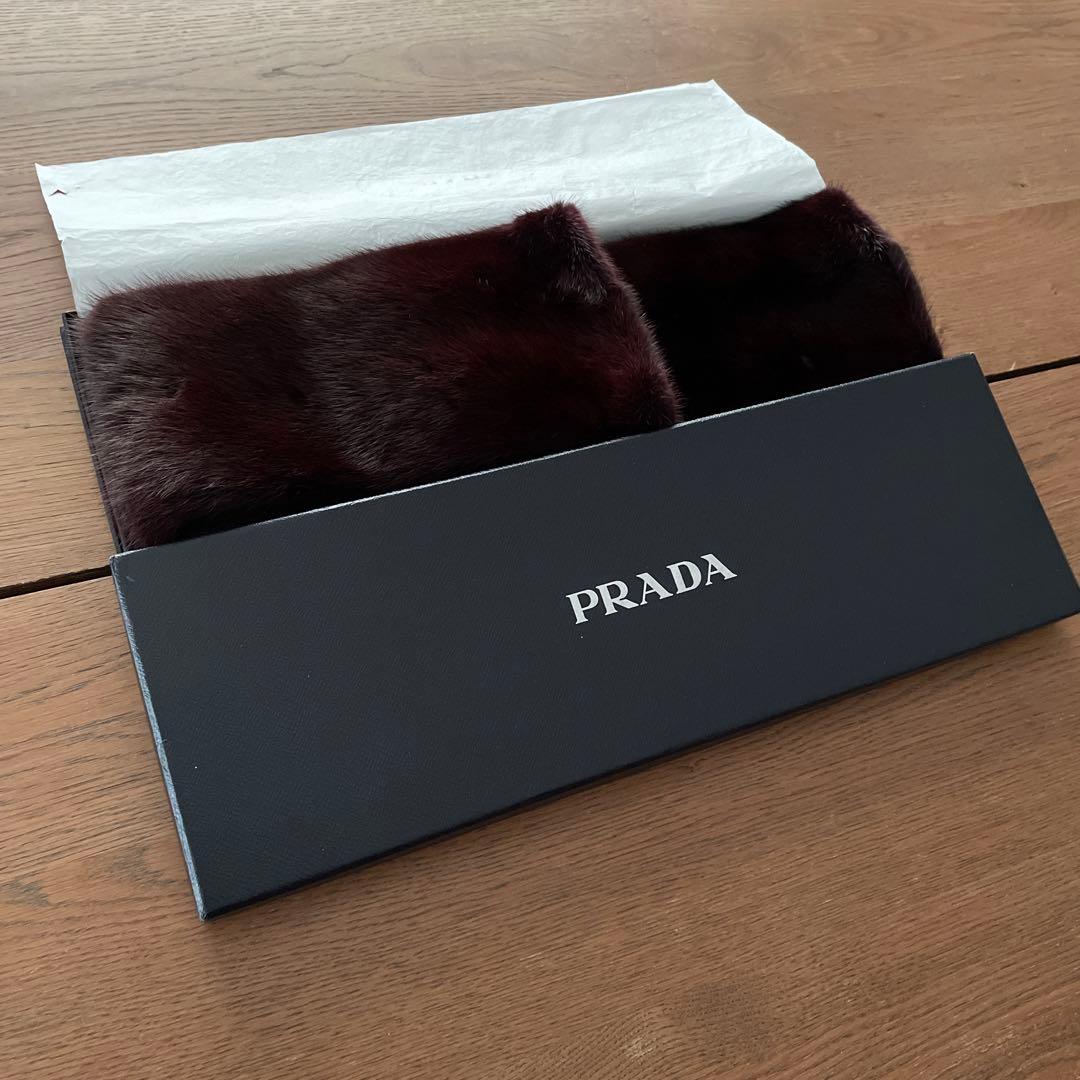 PRADA プラダ ロング手袋 グローブ アームカバー ボルドー