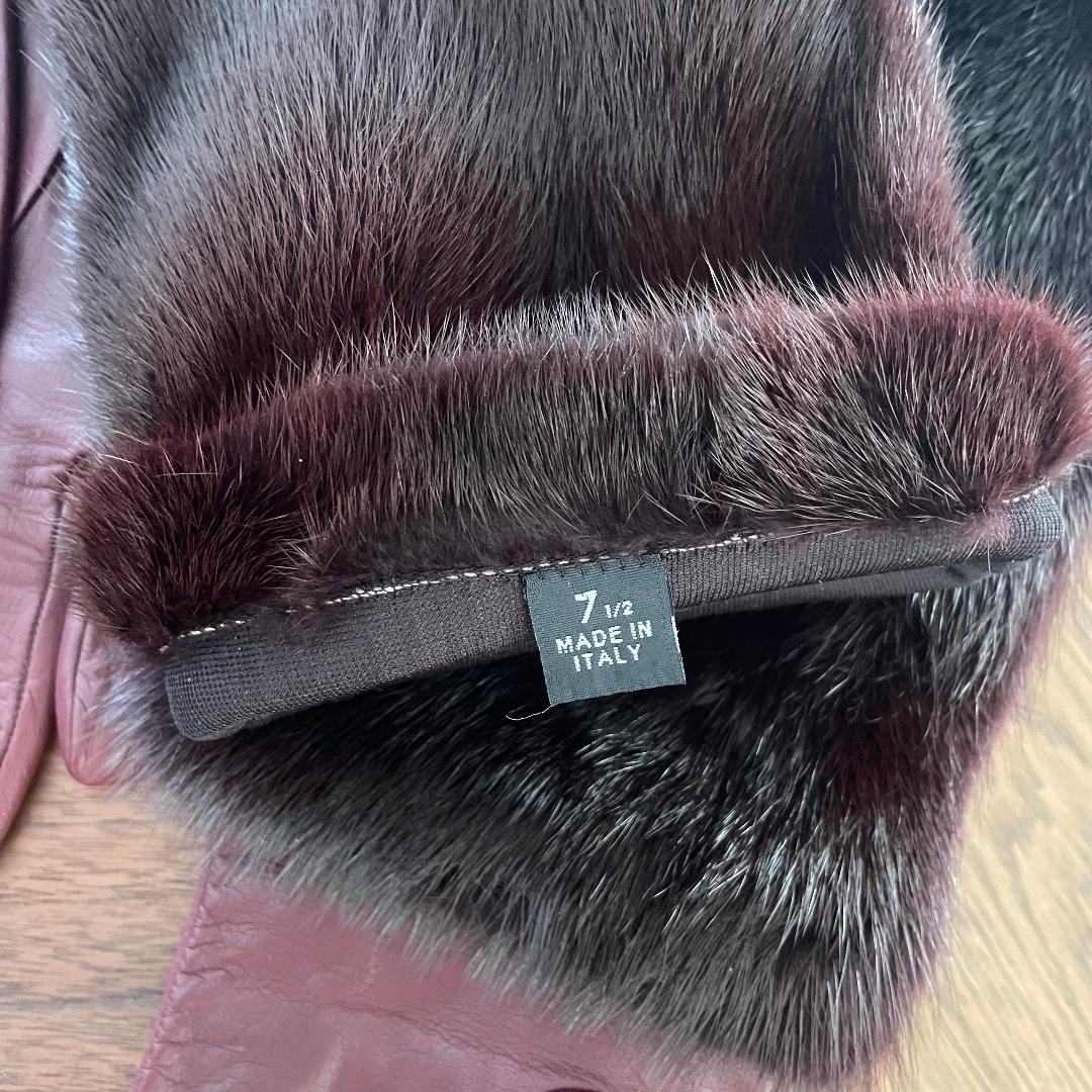 PRADA プラダ ロング手袋 グローブ アームカバー ボルドー