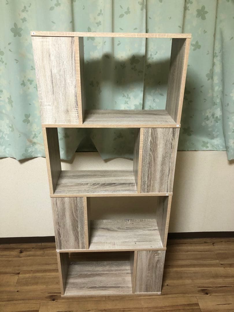 ライトウッド調オープンシェルフ