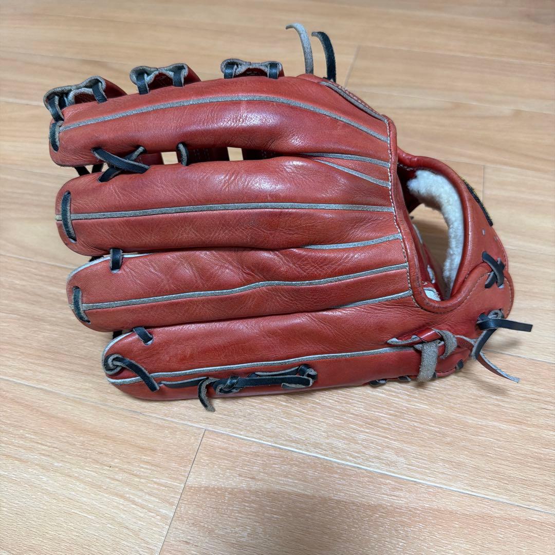し*ま様 ラグデリオンレッド 硬式外野グローブ