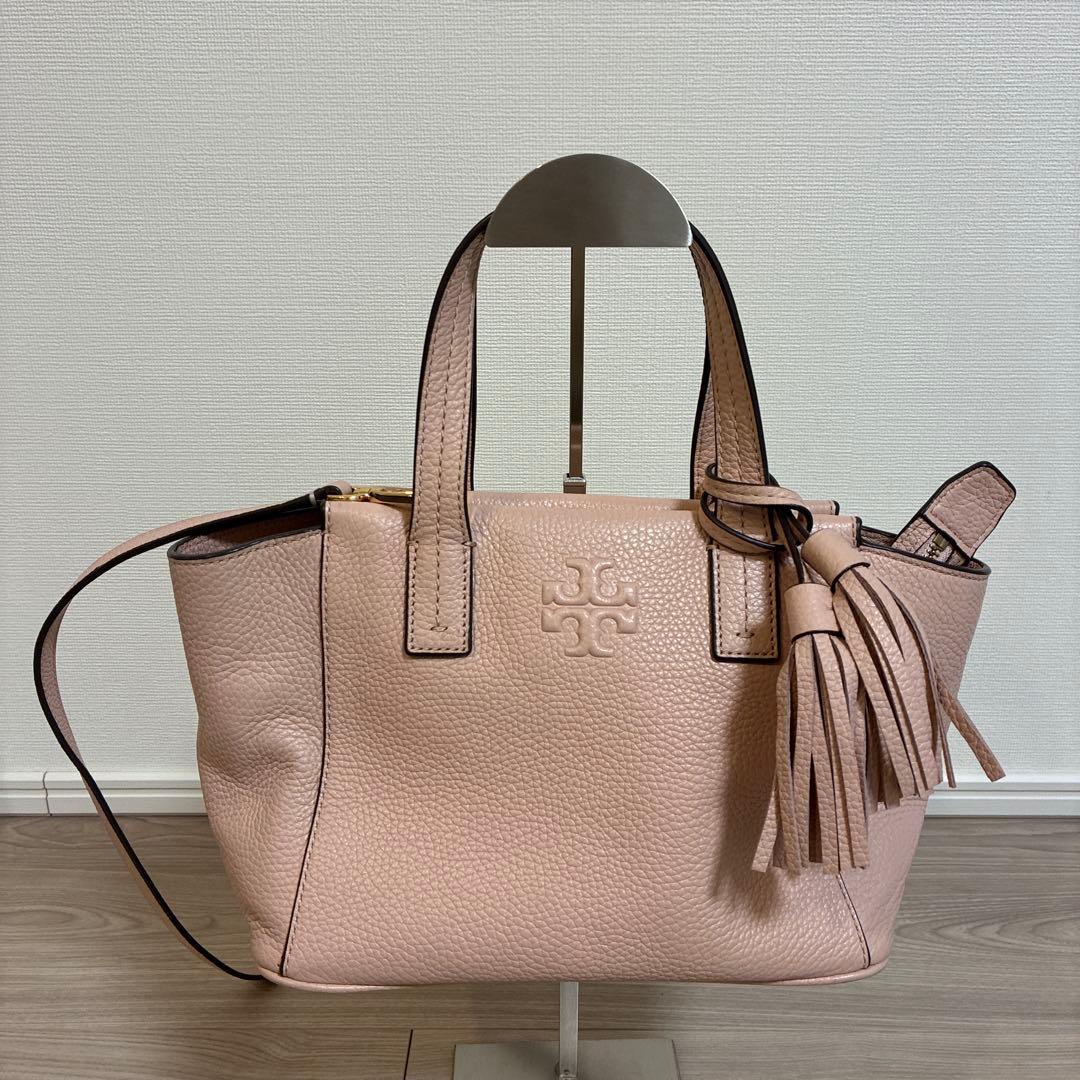 Tory Burch タッセル付きショルダーバッグ ピンク