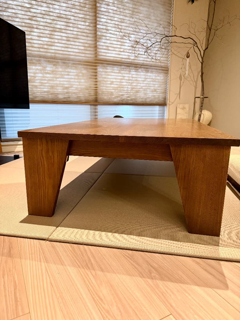 値下げ クマグリー 大きなくりの木のこたつ 渋皮色 （幅140cm・クマグリー）