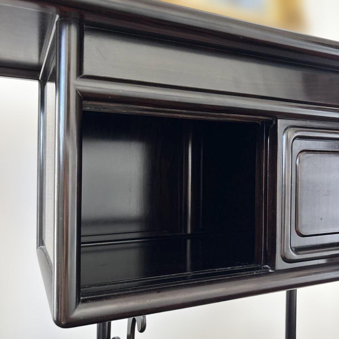 日本製黒の木製収納家具