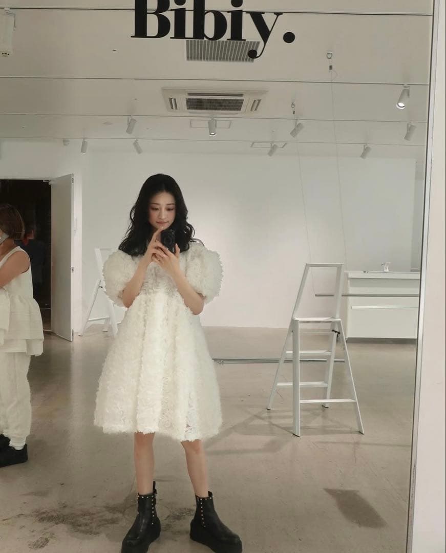 Bibiy ビビィ　白　ワンピース　FLORENCE MINI DRESS