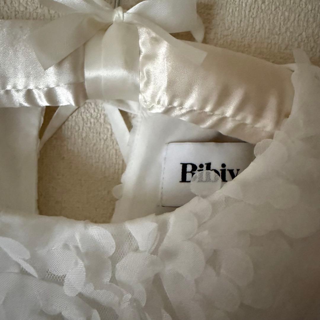 Bibiy ビビィ　白　ワンピース　FLORENCE MINI DRESS