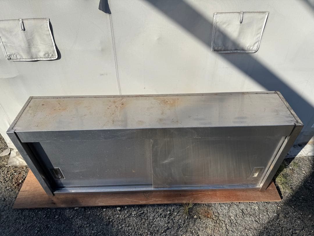 【O-1883】吊戸棚 スチール製 厨房機器 収納棚 業務用