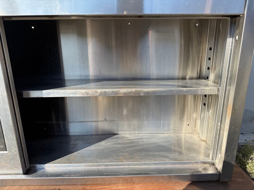 【O-1883】吊戸棚 スチール製 厨房機器 収納棚 業務用