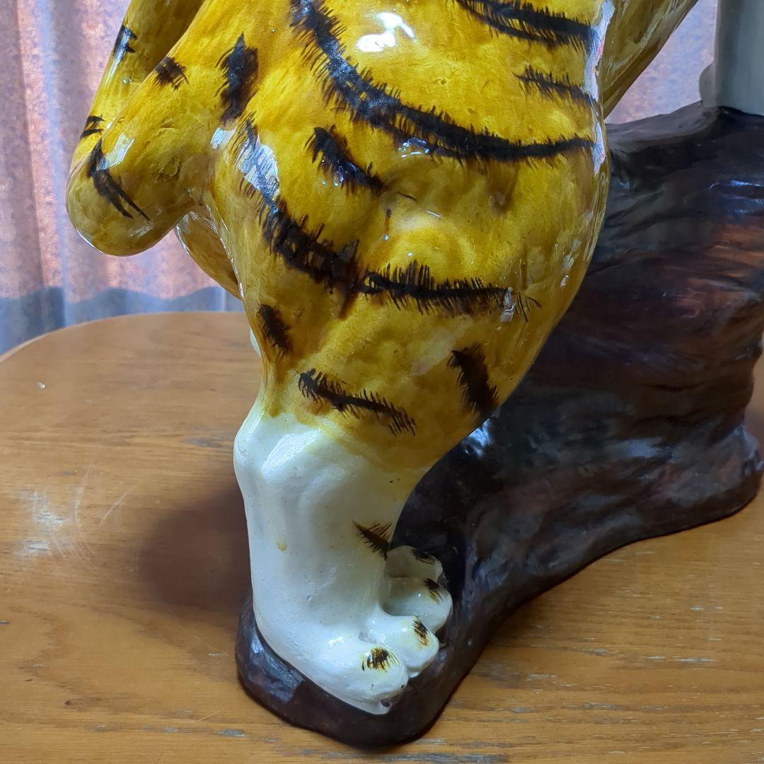 九谷焼　希少　レア　特大　大虎　竹岩虎　トラ１　高さ約６０センチ