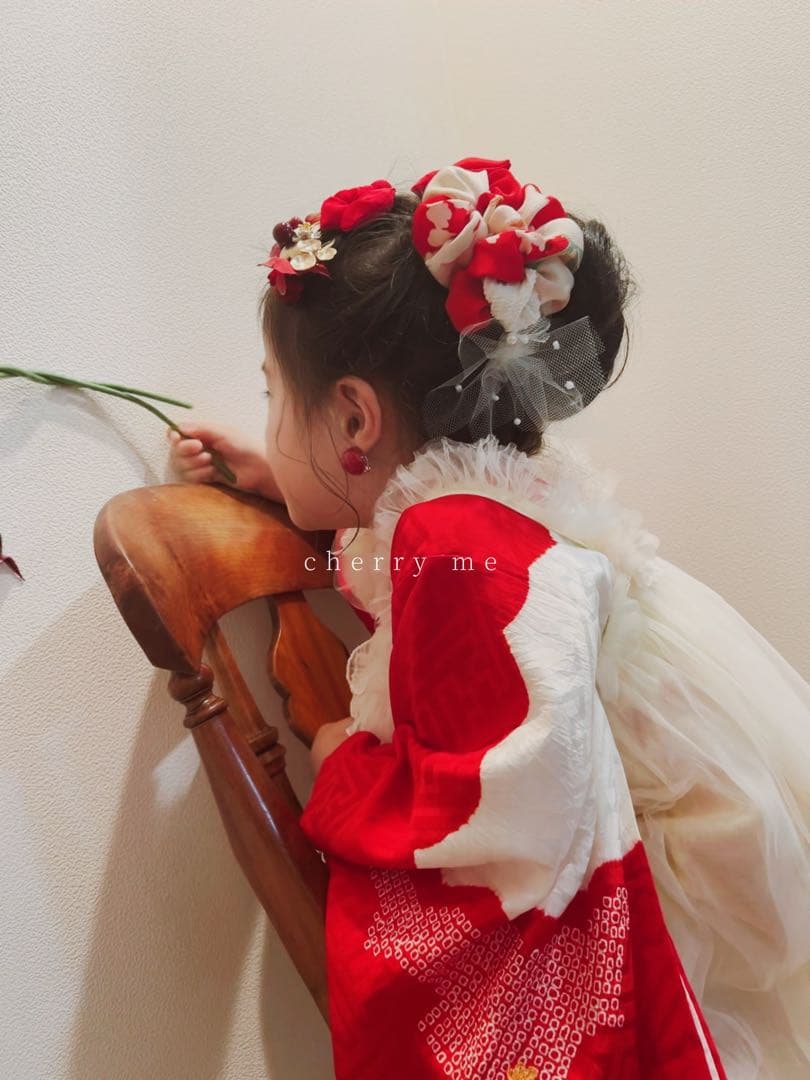 み*う様 七五三　七五三髪飾り　ヘッドドレス　着物髪飾り　リメイク髪飾り　028