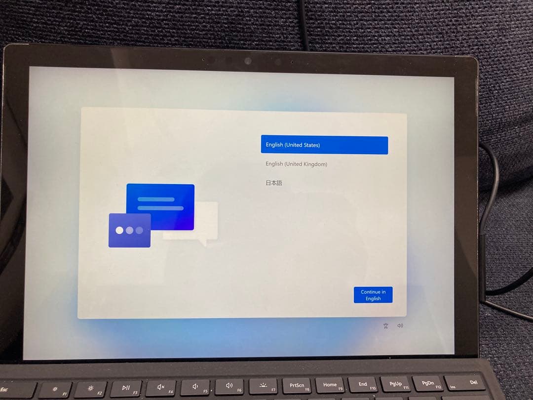 マイクロソフト Surface Pro 7 256GB キーボード 初期化済み