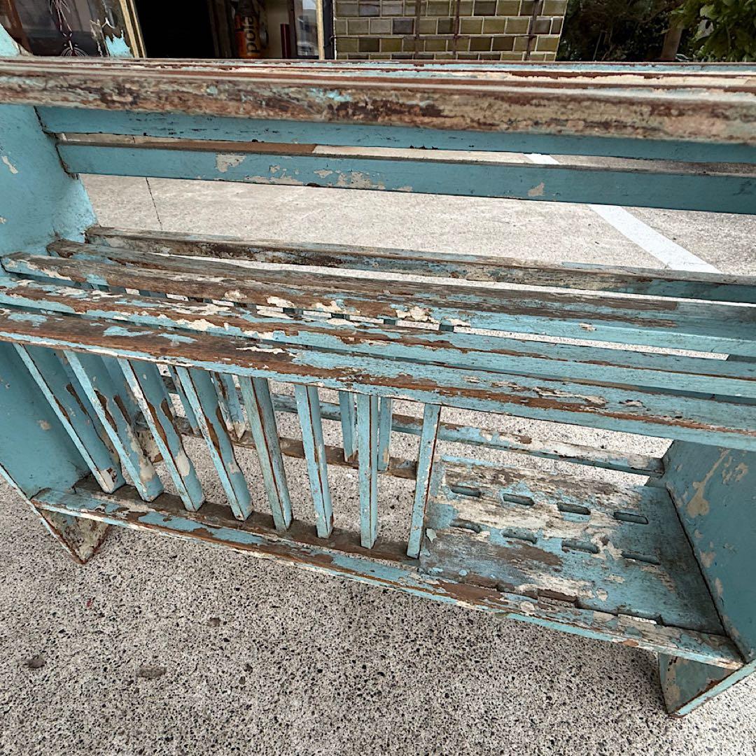 インド　Wood キッチンラック 食器棚