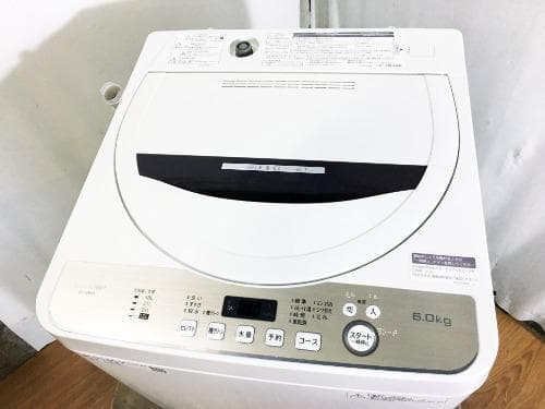 30日迄！送料無料★SHARP 6kg 洗濯機【ES-GE6D-T】