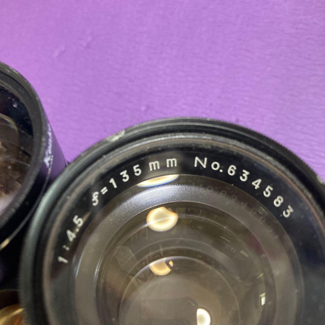 マミヤCシリーズ　180/4.5 角型フード　レンズ　グリップ　セット