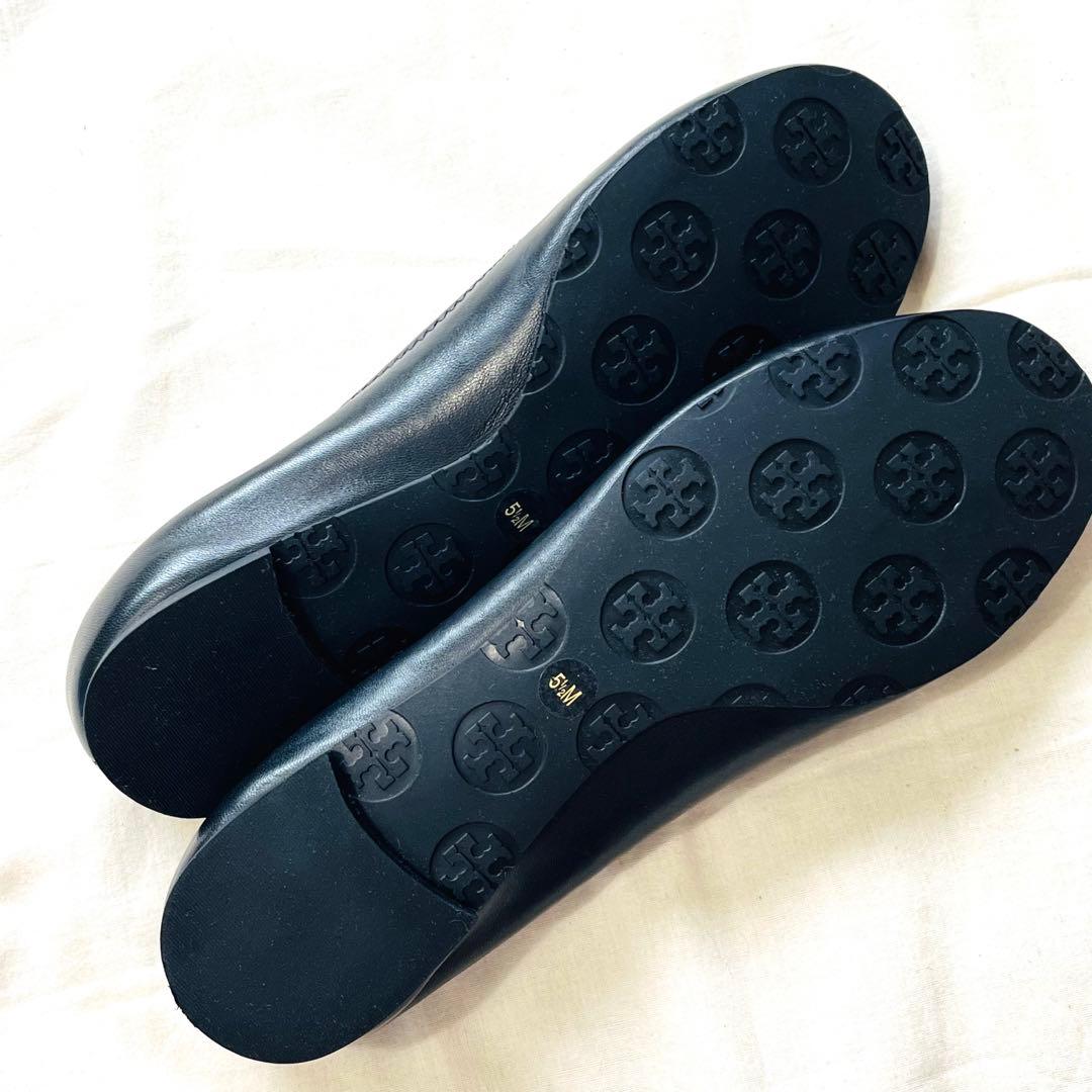 【未使用】TORY BURCH レザー バレエシューズ フラット パンプス