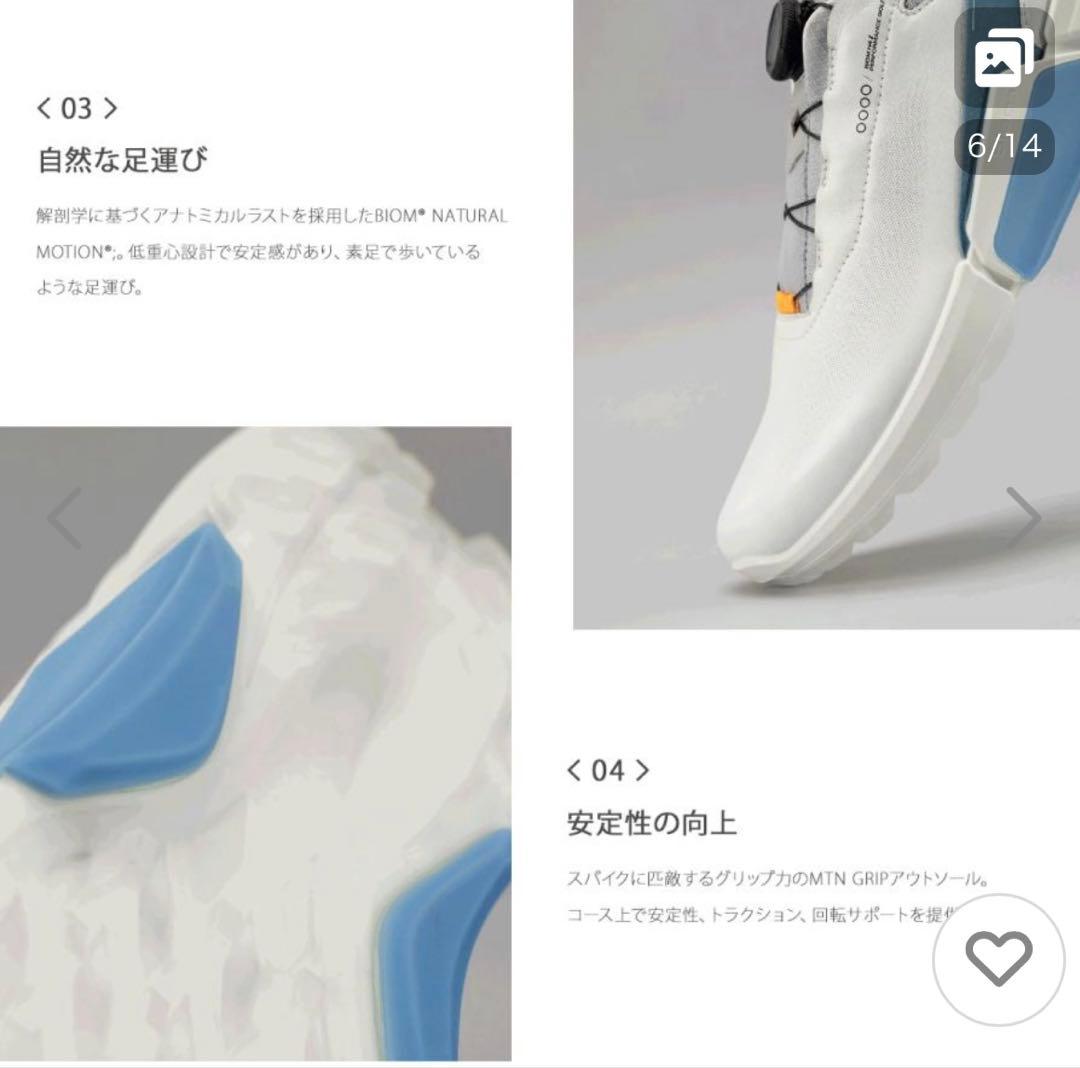 ecco ゴルフシューズ メンズ 39(24.5)