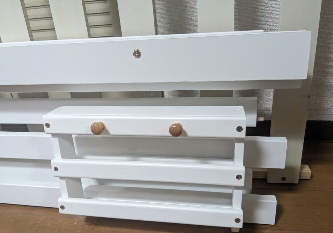 マロン様★天然木 白 ロフトベッド 二段ベッド 美品 関東地方限定