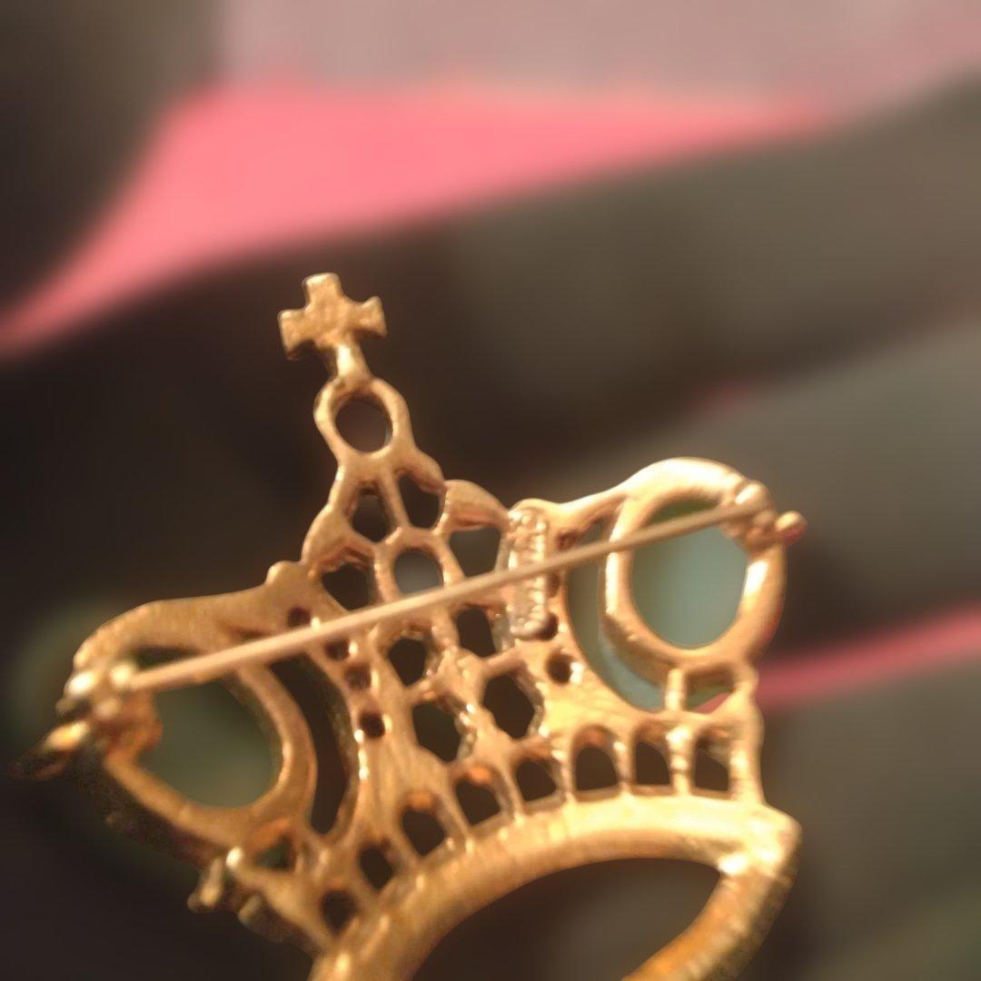 Apfelchen　スワボダ　半貴石ブローチ　グリーン系